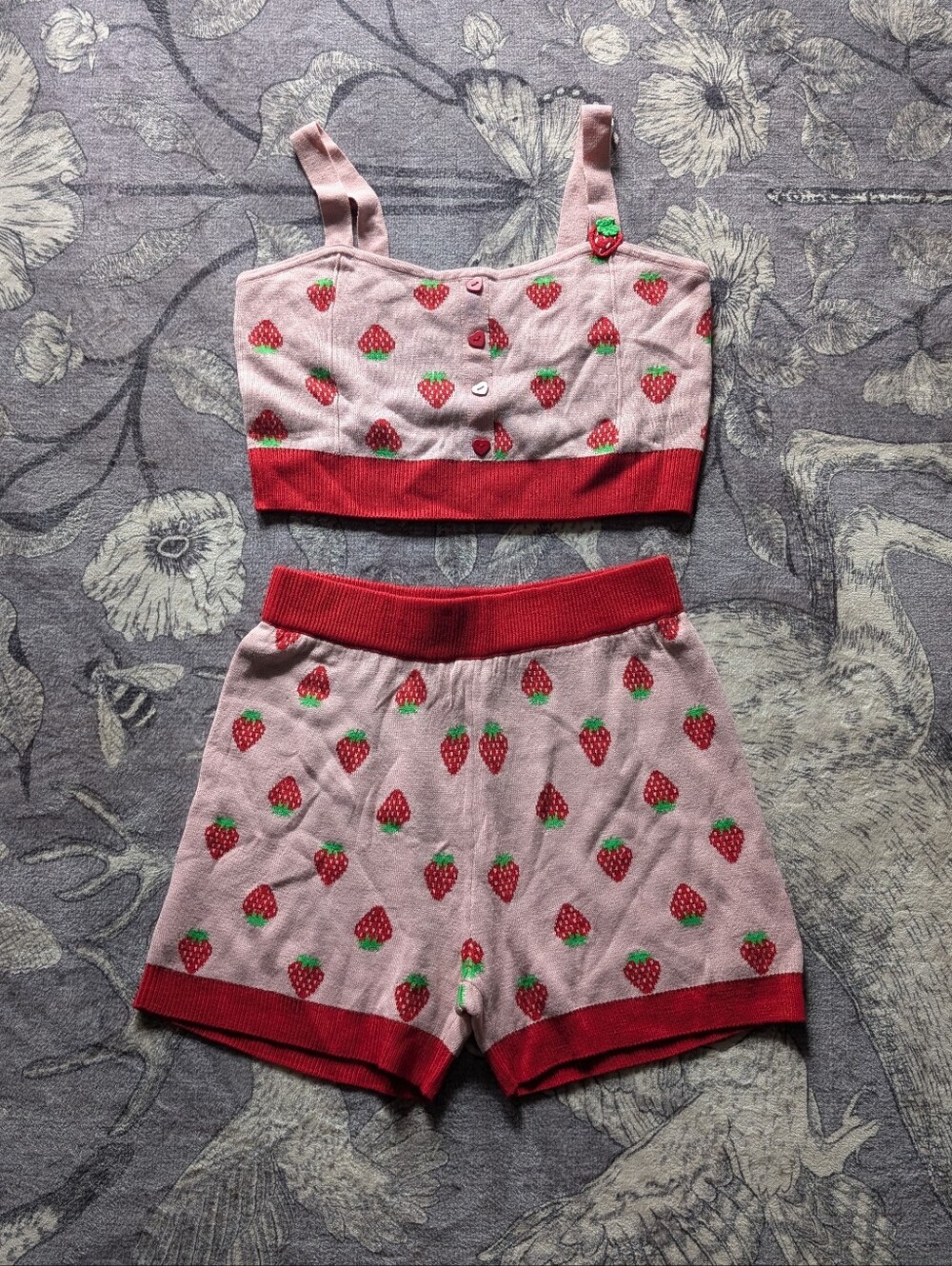 Knit Strawberry Set